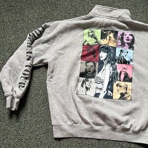 TAYLOR SWIFT OFFICIAL ERAS TOUR MERCH Quarter Zip 80% Cotton Sweater Loungewear